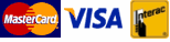 MasterCard, Visa, Interac
